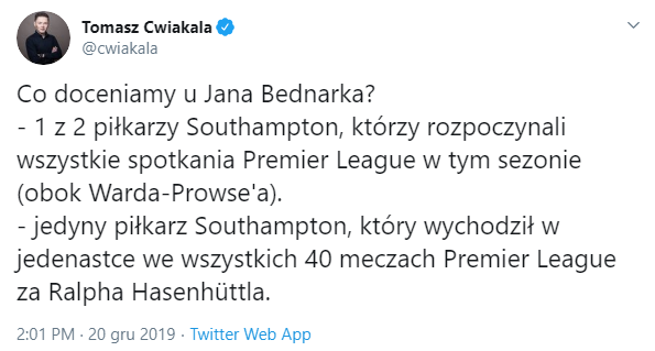 Dwie NIESAMOWITE statystyki Jana Bednarka w Southampton O.o